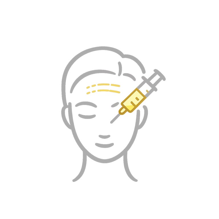 Stirnfalten mit Botox behandeln