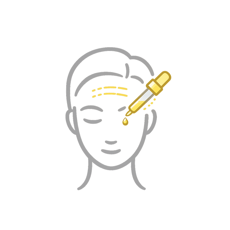 Stirnfalten mit Hyaluronsäure behandeln