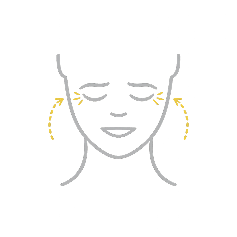 Bei tiefen Mimikfalten, die auch in Ruhe sichtbar sind